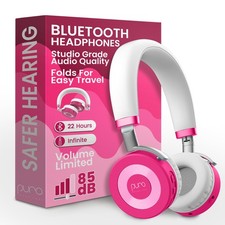 - Kids Headphones, Volume-Limiting, JuniorJam Plus, Pink
