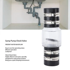 Silent Sewage Sump Pump Check Valve Spring Loaded Flapper for Backflow