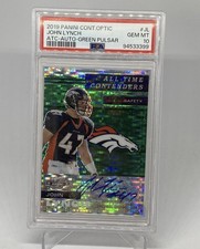 2019 Contenders John Lynch All Time GRN Pulsar Auto /27  PSA 10 GEM MT POP 2