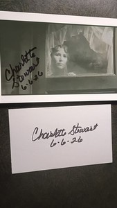 CHARLOTTE STEWART Hand Signed Autograph 4X6 PHOTO & 3X5 CARD - THE WALTONS
