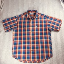 Vintage 90s - Guess Jeans - Size S Plaid Button Up Shirt - 100 Cotton - USA