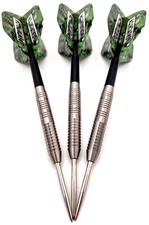 21g 90% Tungsten Darts Set Barrels, Stems + Pentathlon Circuit Board Flights