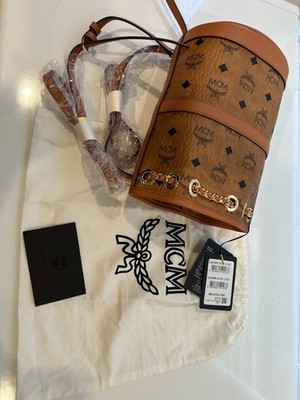 MCM Tan Backpack with Gold Details Authentic