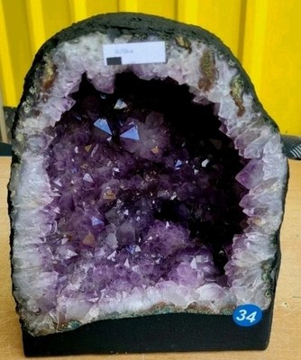 ATEMBERAUBENDE Amethyst Geode Höhle Kathedrale Kirche 16 kg importiert Brasilien 29 x 29 x 20 cm