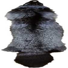 Natural Tanned Silver Fox Hides Fur Pelts Graded 1 Fox Skin Hides for Fly Tying