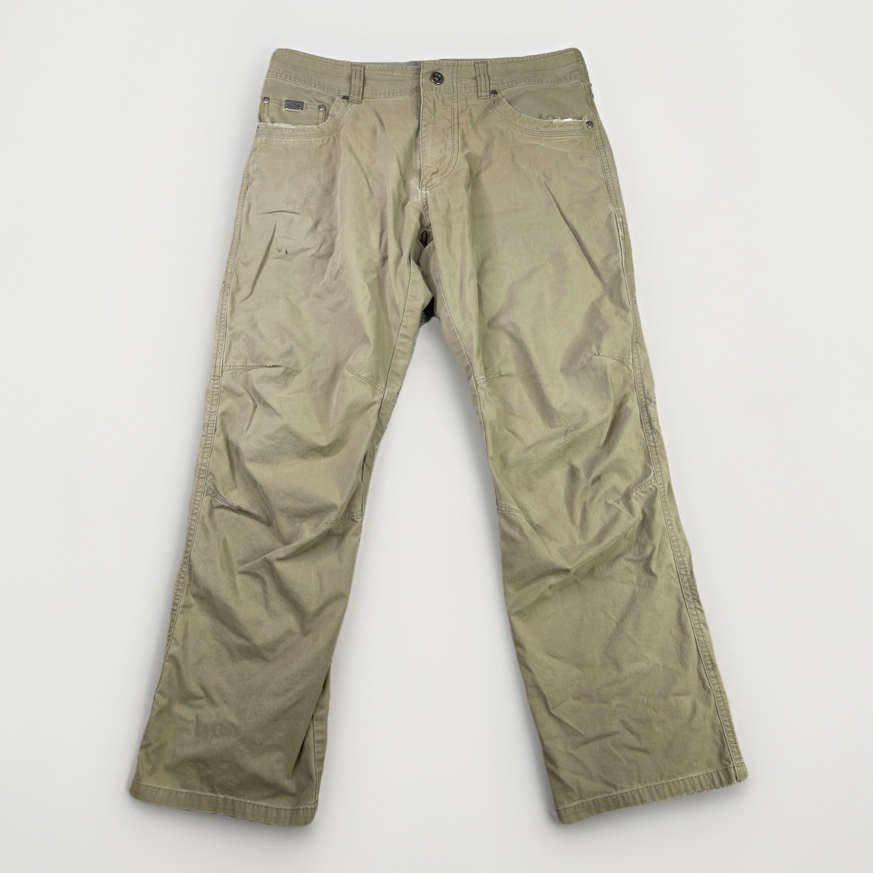 Kuhl Revolvr Pants Men’s 33X29 Brown Straight Leg Patina Dyed Outdoor Hiking