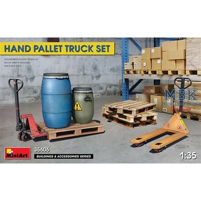 MINIART MA35606 Hand Pallet Truck Set / Hubwagen