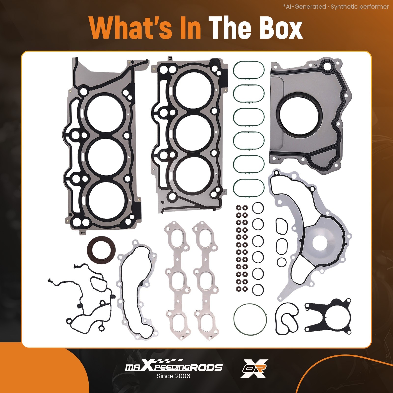 Maserati Ghibli 2014-2016 Cylinder head gaskets Set P/N 324016