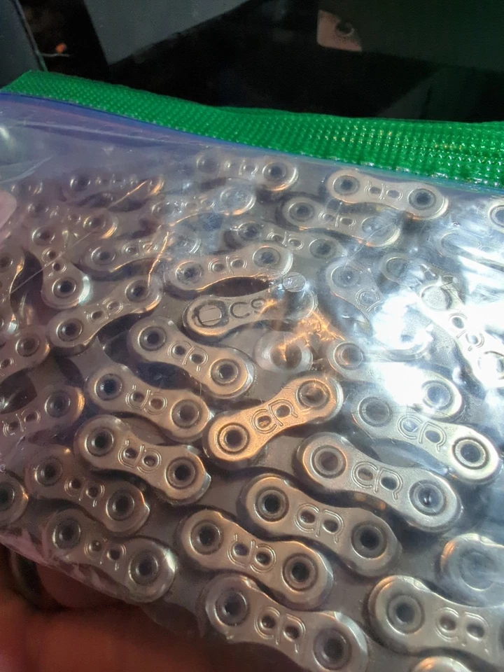 Cadena Campagnolo Record ultra estrecha de 10 velocidades plateada  Foto 4 de 4