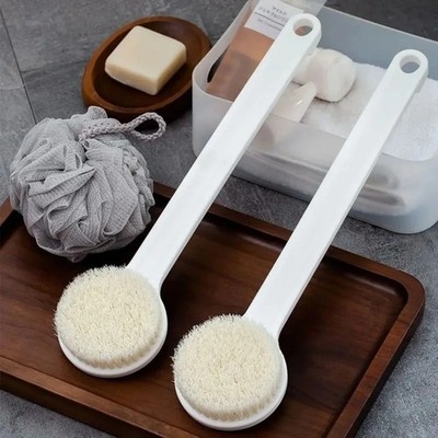 Japanese Bath Brushes Simple Long Handle Soft Hair Rub Back Massage Brush Body C