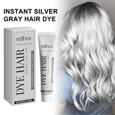 EELHOE Gray Hair Cream Natural Hair Color Long Lasting No Hair Damage Easy To Co
