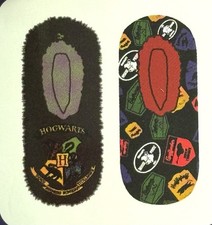 HARRY POTTER Soft Slipper Set 2 Pair SLYTHERIN GRYFFINDOR HOGWARTS- Adult