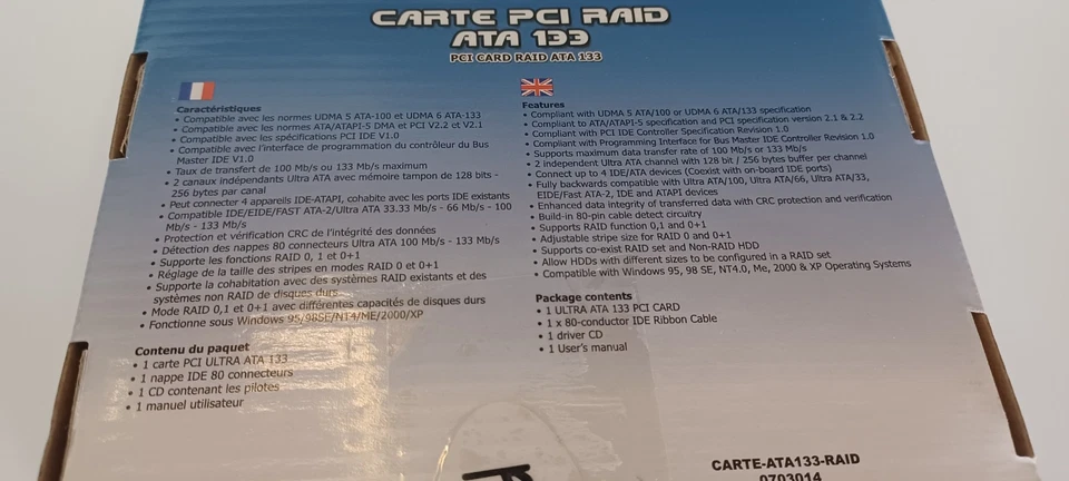 Carte PCI RAID ATA 133 IDE Connectland – Neuf Scellé – Pour PC Vintage Windows - Photo 2/3