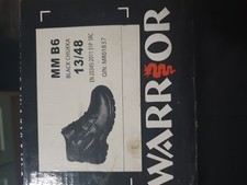 Image of Warrior Protective Steel Toe Cap Safety Boot. Black Chukka Boots UK Size 13