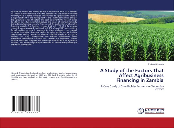 A Study Of The Factors That Affect Agribusiness Financing In Zambia Chanda Buch-image