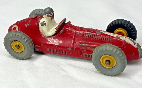 Dinky Toys Maserati 231 Red #9 Racing Sports Diecast Car England Meccano Vintage