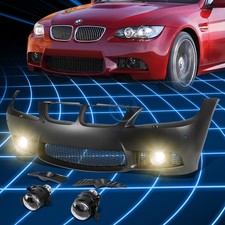 For 09-11 Bmw E90 3-series Wpdc M3 Style Front Bumper Body Kitfog Lights Set For 09-11 Bmw E90 3-series Wpdc M3 Style Front Bumper Body Kitfog Lights Set