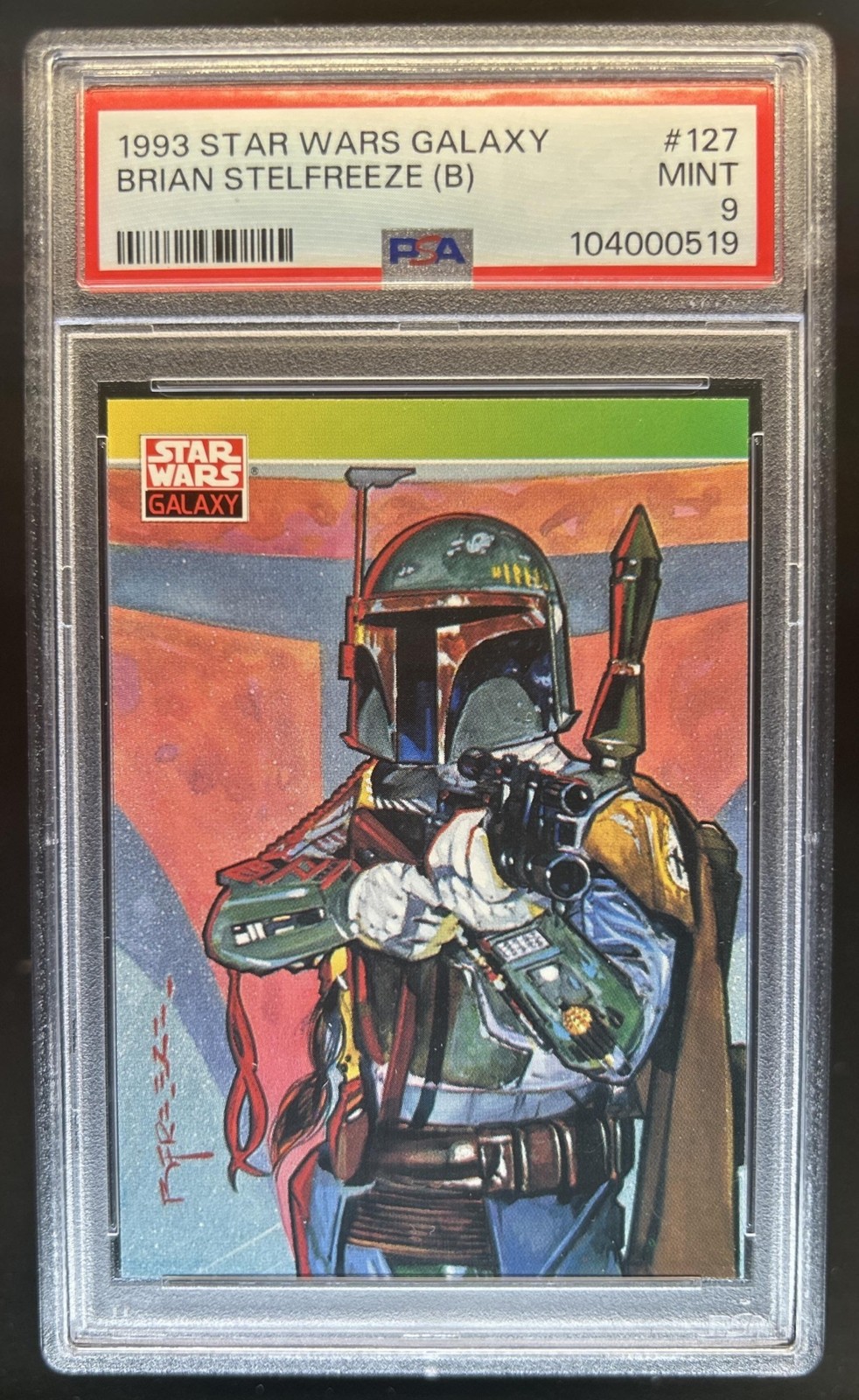 1993 Topps Star Wars Galaxy Brian Stelfreeze B #127 PSA 9
