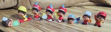 Vintage Monchhichi PVC Figurines- Lot Of 8