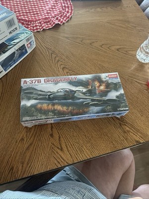Academy #1663 A-37B Dragonfly Airplane Hobby Model Kit 1:72 Scale - New & Sealed
