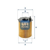 UFI ÖLfilter 25.187.00 FüR CitroËN DS Opel Peugeot Toyota