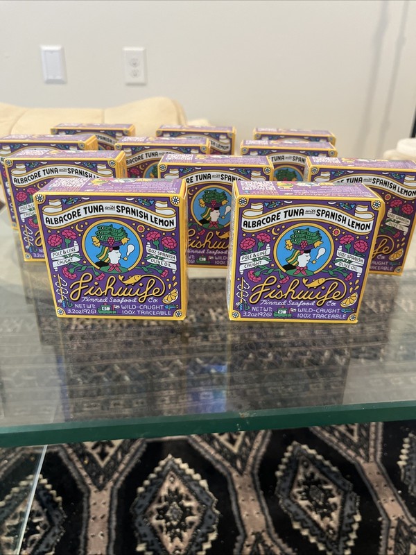 New 11 Packages  Fishwife Tinned Seafood Co, Albacore Tuna With Spanish Lemon