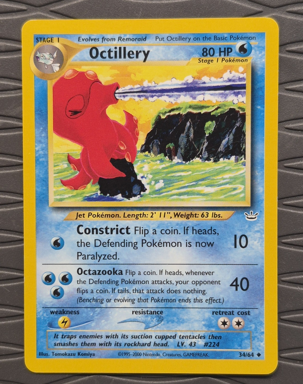 Octillery 34/64 Neo Revelation Unlimited Pokemon Card