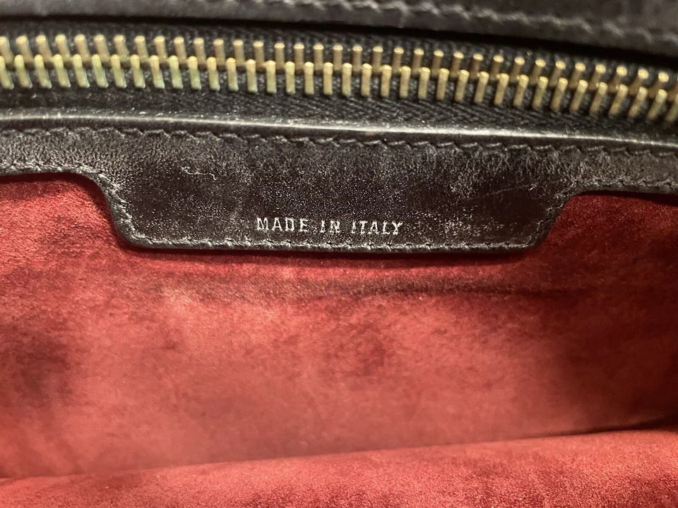 Cartera/cartera de cuero negro texturizado DONNA KARAN de colección para proteger la parte inferior del bolso Foto 4 de 4