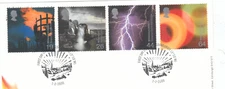 Fire and Light GB Used ex FDC Edinburgh (b) 2000 ON PIECE (150302)