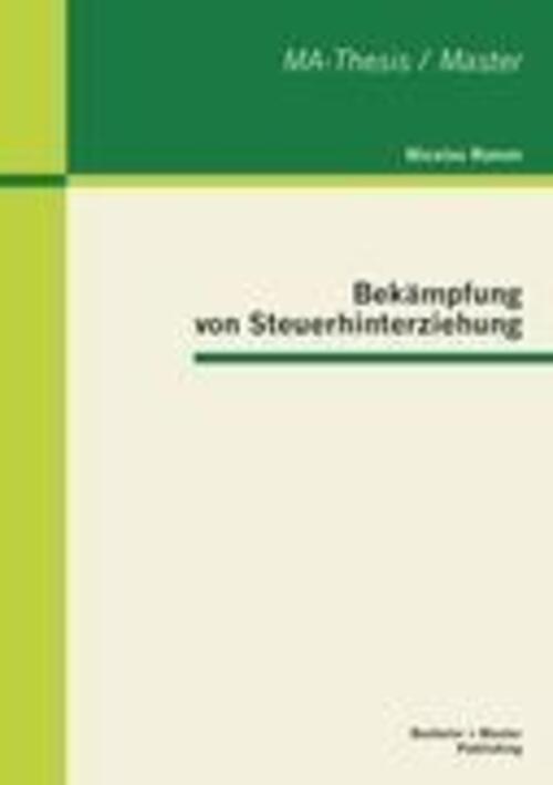 Thumbnail - Bekämpfung Von Steuerhinterziehung Nicolas Ramm Taschenbuch Paperback