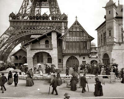 1889 Paris France Opening of the EIFFEL TOWER Classic Historic Picture Photo 4x6