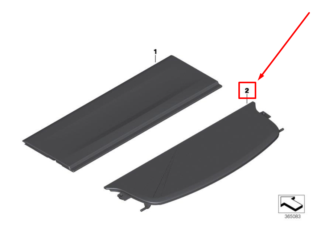 BMW X4 F26 Rear Luggage Compartment Cover 51477369588 7369588 NEW 
