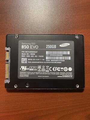 Samsung 850 EVO 250GB MZ-75E250 2.5'' SATA III Solid State Drive SSD