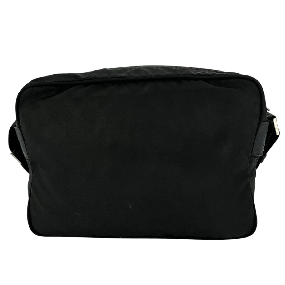 prada カメラバッグ Prada Shoulder Bag Black Triangle Logo Camera Bag Tesuto Nylon