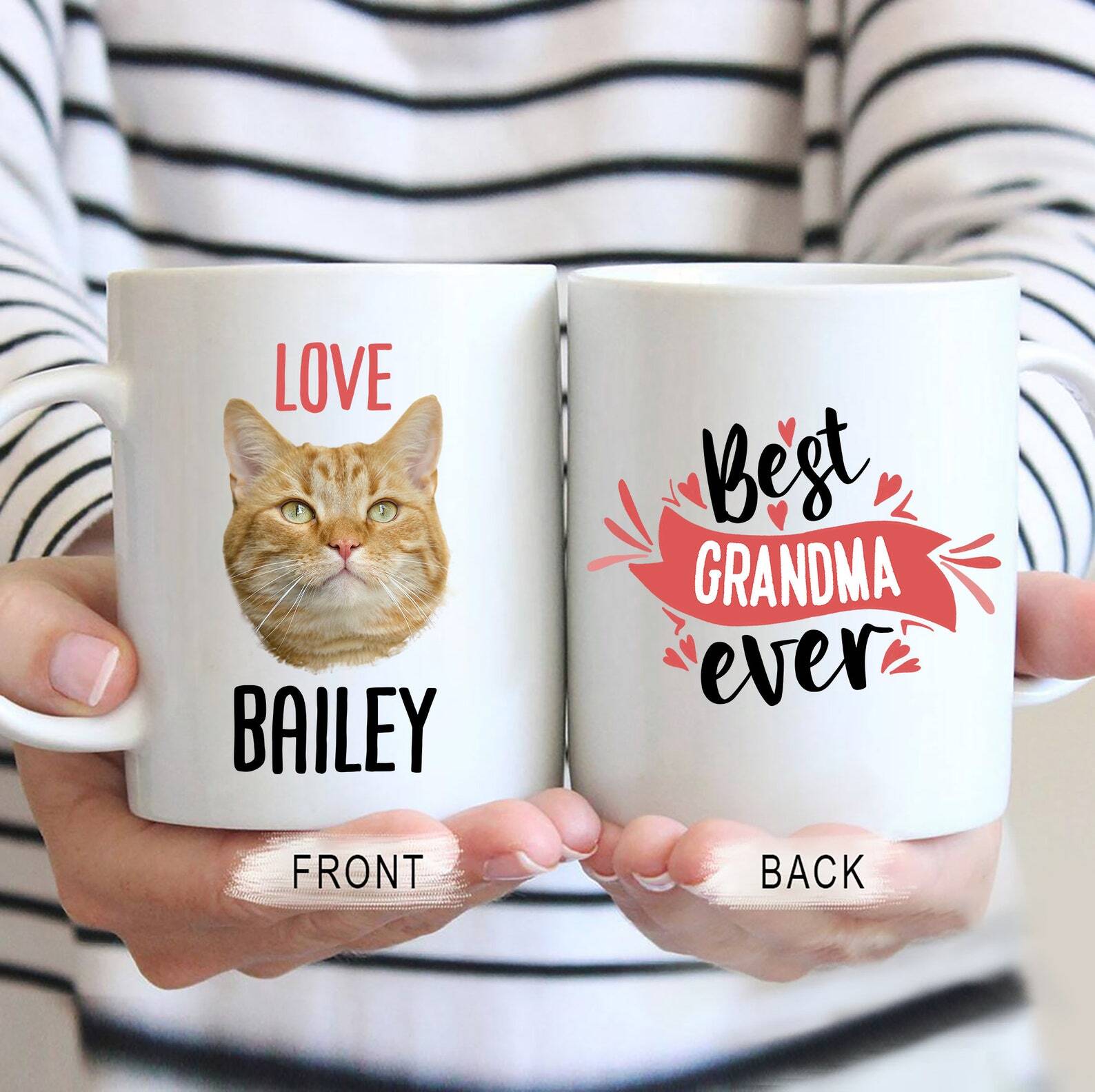 Best Grandma Ever Mug Cat Grandma Mug Cat Mug Personalized Cat Lover Coffee Mug