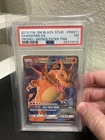 Pokemon TCG S&M Hidden Fates Charizard GX FULL ART BLACK STAR PROMO #SM211 PSA 7