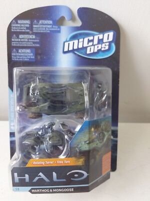 Halo Warthog & Mongoose Figurenset Mcfarlane Toys Micro Ops Serie 1 selten 2012 