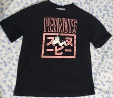 Zara Snoopy Peanuts T Shirt Black Men's Medium