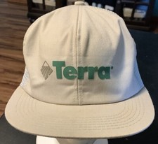 Vtg Terra International Inc SnapBack Hat Mesh Back K Products