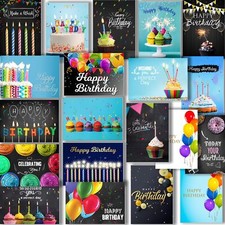 100 Happy Birthday Cards Bulk with Envelopes, Stickers, Large 5x7 Inch and Ge...