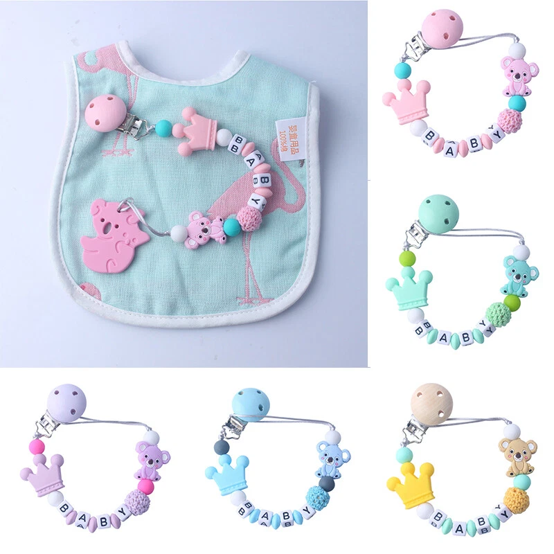Dummy Clip Baby Boys Girls Pacifier Soother Chain Holder Strap Clips Silicone ~⇓ - Image 4 of 4