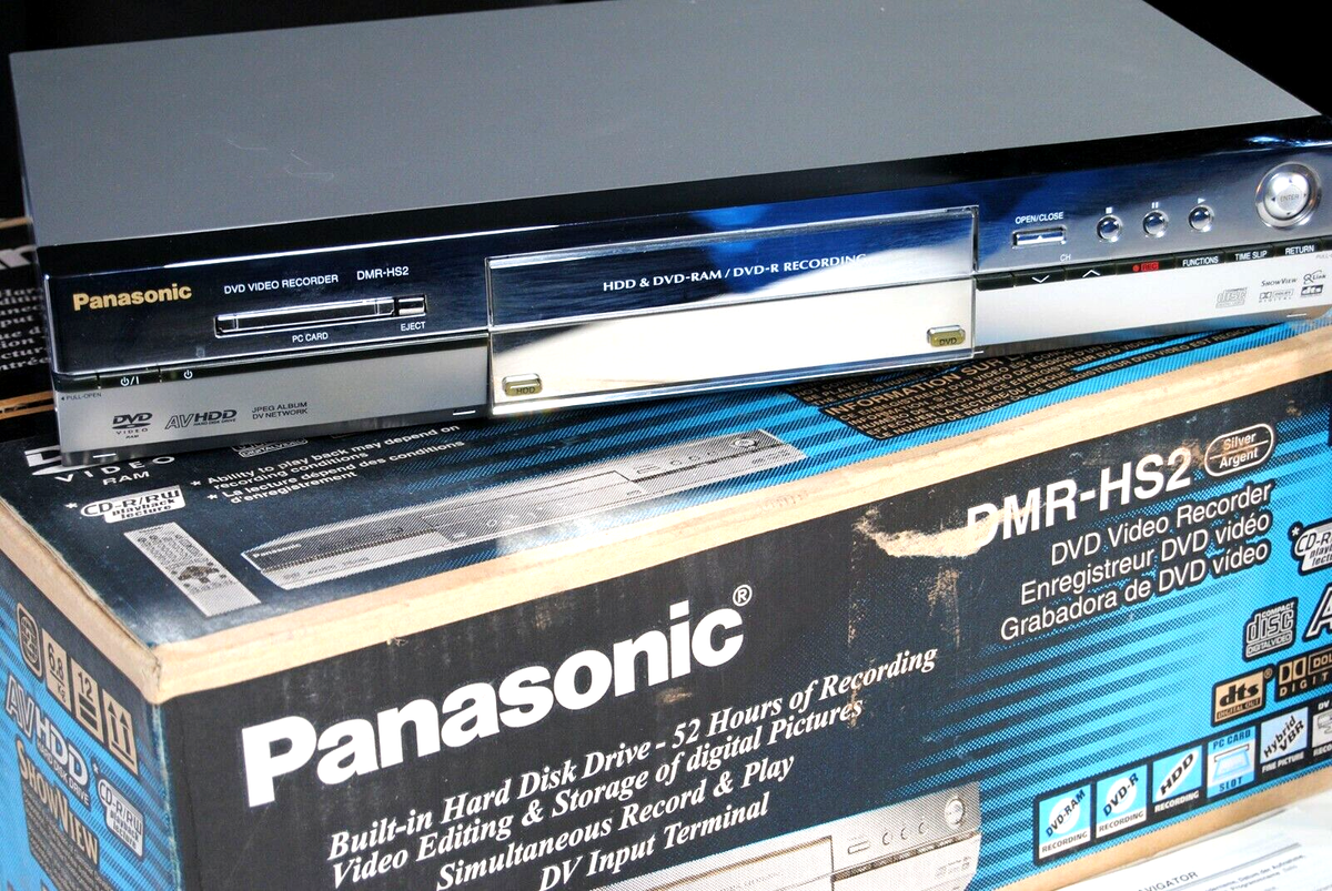 Working Boxed Panasonic DMR HS2 DVD HDD video recorder player