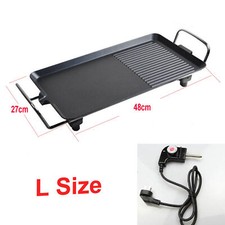 Electric Table Top Grill BBQ Griddle Smokeless Healthy Hot Plate Outdoor Indoor