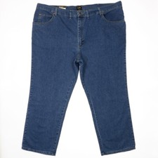 Lee Jeans Mens Size 50x30 Actual 49x28.5 Blue Classic Regular Fit Straight NWT