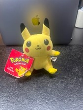 Pokemon Hasbro Plush - PIKACHU #25 (6 inch) Vintage Toy Stock 