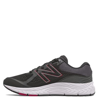 New Balance Men's 840 V5 Running Shoe Black/Horizon Red M840BR5