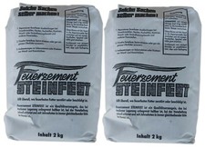 4 kg Feuerzement STEINFEST feuerfester Zement für Reparaturen und Ofenbau