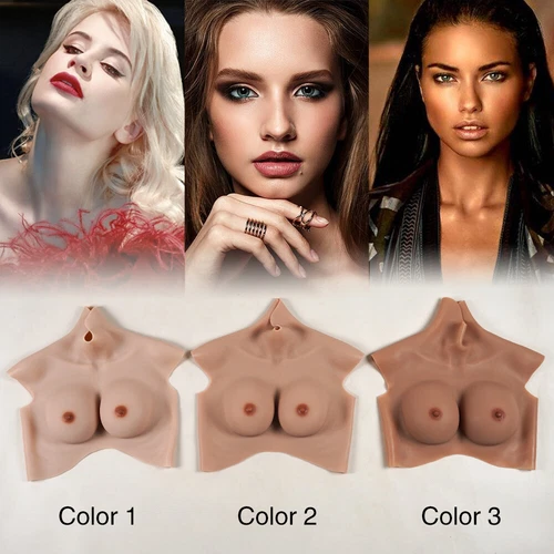 9. Realistische Brustform Crossdresser Brustschild gefälschte Boobs mit Blutschuss - Bild 14 von 18