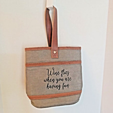 Myra Double Wine Bottle Cotton Canvas Wine Bag