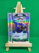 2021 Prizm Draft GAVIN WILLIAMS #GW Prospect Draft Selections Auto Silver Prizm
